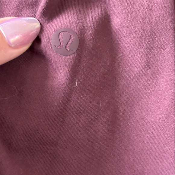 Lululemon Align Jogger Pants Womens Sz 4 Hi-Rise Nulu Cuffed Plum Tiny Flaw Snag - Picture 2 of 10